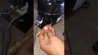 Fridge pin valve breezing fridgerepair ytshort ytviral shorts [upl. by Ellinad176]