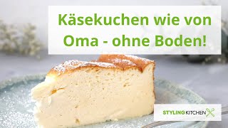 Schneller Käsekuchen ohne Boden  schmeckt wie von Oma Einfacher Quarkkuchen für die ganze Familie [upl. by Anera]