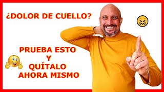 🙋‍♂️Cómo QUITAR el DOLOR de CUELLO por estrés torcedura o dormir mal  rápido 👌 con Qi Gong 🙌 [upl. by Blayne758]