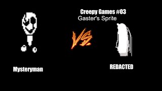 Creepy Games 03  Gasters Sprite UNDERTALE [upl. by Modestine]