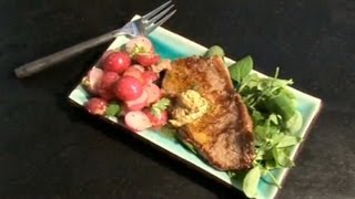 Steak with sauteed radish  Five Minute Food [upl. by Spaulding]