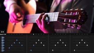 September  Sparky Deathcap Jam school of music  Guitar Tutorial with TAB [upl. by Mannie]