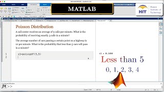 Matlab  Poisson Distribution [upl. by Allekram992]