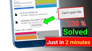 fix Cant open file problem  cant open file problem chrome  cant open apk file on Android [upl. by Mayman]