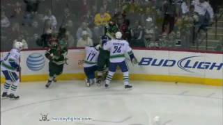 Darcy Hordichuk vs Derek Boogaard Feb 14 2010  Sportsnet feed [upl. by Cassondra515]