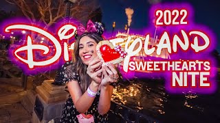 Sweethearts Nite Officially Begins At Disneyland With Love Themed Foods and Fireworks 2022 [upl. by Ahseiym]