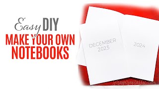 How To Make A DIY Calendar or Notebook Insert with Planner Printables [upl. by Holli]