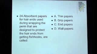 25 Cosmetology Perm Test questions for state board written exam [upl. by Regnij]