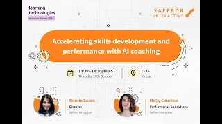 Accelerating Skills Development With AI  Learning Technologies Autumn Forum [upl. by Hanser]