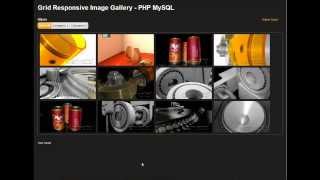 Grid Responsive Image Gallery  PHP MySQL 2021 [upl. by Eimmak]