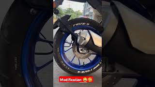 Modified r15💥😱 Tyre mod shortsfeed youtubeshorts viralvideo viralvideo r15lover trendingshorts [upl. by Glick785]