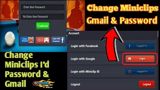 How to Change 8bp Miniclip id Password and Gmail  how to change mininclip id password and gmail [upl. by Petulia136]