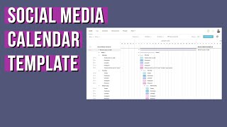 Social Media Calendar Template  TeamGantt [upl. by Johnathan]