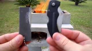 Starting A DIY Concrete Block Rocket Stove With A Flint Stick [upl. by Ihcelek]