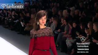 Tadashi Shoji FallWinter 201314  New York Fashion Week NYFW  FashionTV [upl. by Aikan173]