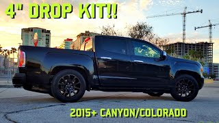 GMC CanyonChevy Colorado Belltech 4quot Lowering Kit Comprehensive Install Guide [upl. by Neetsyrk678]