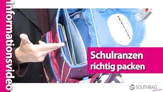 Schulranzen das richtige packen [upl. by Adnic]