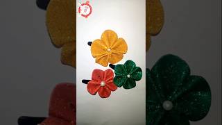 How to make cute hairpin with glitter sheet diy craft hairpins abishadiyampcraftcorner [upl. by Airdnola247]