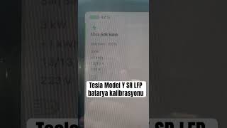 Tesla Model Y SR LFP Batarya Kalibrasyonu teslamodely modely [upl. by Ail]