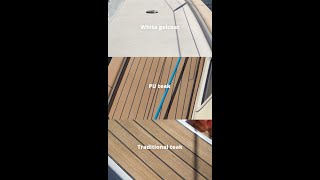 HallbergRassy decking Teak PU teak or white antislip [upl. by Susi]