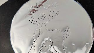 ASMR FOIL REINDEER 🦌 TRACING asmrsounds asmr satisfying fypシ゚viral trending [upl. by Tesler]