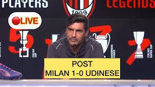 MILAN 10 UDINESE  FONSECA POST PARTITA [upl. by Harbert]