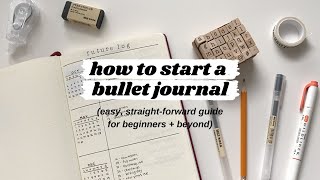 how to start a bullet journal  the ultimate guide for beginners and beyond [upl. by Tterb]