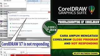 Cara Mengatasi CorelDRAW Close Program Sendiri  CorelDRAW X7 [upl. by Eyssej728]