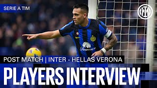 LAUTARO AND FRATTESI  INTER 21 H VERONA PLAYERS INTERVIEW 🎙️⚫🔵 [upl. by Ymme]