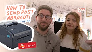 Buying a Label Printer Royal Mail Click amp Drop  Sending packages abroad from the UK  ETSY HOW TO [upl. by Ahmar]