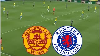 MOTHERWELL FC VS RANGERS 12 HIGHLIGHTS  SCOTTITSH LEAGUE CUP SEMI FINAL 2024 [upl. by Nialb940]