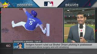 Shohei Ohtani pitching in postseason Dodgers manager Dave Roberts says theres a chance [upl. by Oppen]