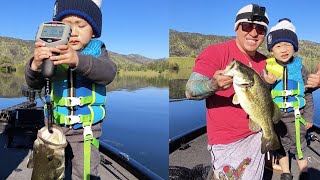 Bass fishing Lake berryessa Tristan got his biggest bass [upl. by Perron]