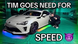 Tim goes Need for Speed  Unterbodenbeleuchtung installieren am Toyota GT86  ultraviolencegang [upl. by Rafaelia]