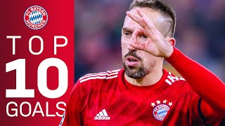 Franck Ribéry  Top 10 Goals for FC Bayern [upl. by Iaverne]