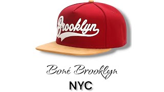 Boné Brooklyn New York NYC Aba Reta Vermelho Ajustável [upl. by Noir]