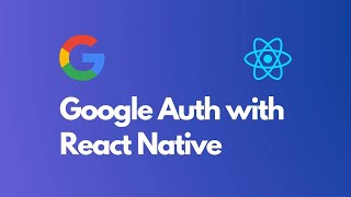 AUTENTICAÇÃO COM GOOGLE VIA FIREBASE  REACT NATIVE CLI [upl. by Enneillij]