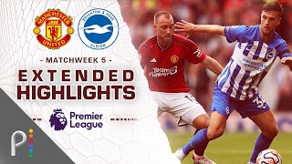 Manchester United v Brighton  PREMIER LEAGUE HIGHLIGHTS  9162023  NBC Sports [upl. by Kathie]