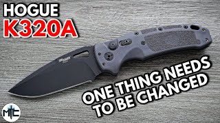 Hogue K320A Automatic Folding Knife  Overview and Review [upl. by Joshuah]