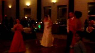 Bride groom and wedding people dancing to Justin Bieber [upl. by Cohlette]