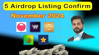 5 Telegram Airdrops November Listing Date Confirmed 2024 [upl. by Fleming]