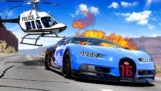 Police Chase with a HELICOPTER BeamNG [upl. by Sandi]