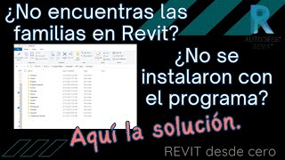 Cómo instalar la carpeta de familias en Revit 2025 [upl. by Chard724]