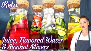 6 Keto Infused Water Recipes  Keto Juice  Keto Alcohol Mixers [upl. by Rikahs730]