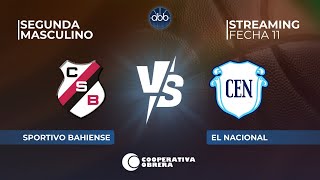 STREAMING SEGUNDA DIVISION MASCULINO  FECHA 11  SPORTIVO BAHIENSE VS EL NACIONAL [upl. by Lael]