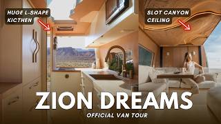 ZION DREAMS Luxury Slot CanyonInspired Camper  OFFICIAL VAN TOUR [upl. by Omoj821]