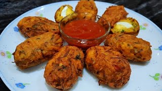 মুচমুচে মুখরোচক ডিমের পাকোড়া  Dimer Pakora  Egg Pakoda Recipe lipiskitchen [upl. by Pam]