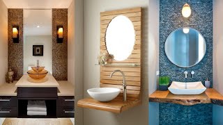 100 Beautiful small washbasin design  Modern washbasin living room Living room handwash area [upl. by Yorker]