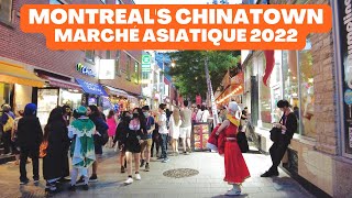 Montreals Chinatown  Marché Asiatique 2022  Anime Festival Otakuthon [upl. by Bunker]