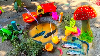 catch fish using mini water pump  fishing exciting  diy tractor ‪Minifish24 [upl. by Alene]